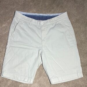 H. Stockton men’s 32 shorts prima cotton khaki flat front golf casual classic